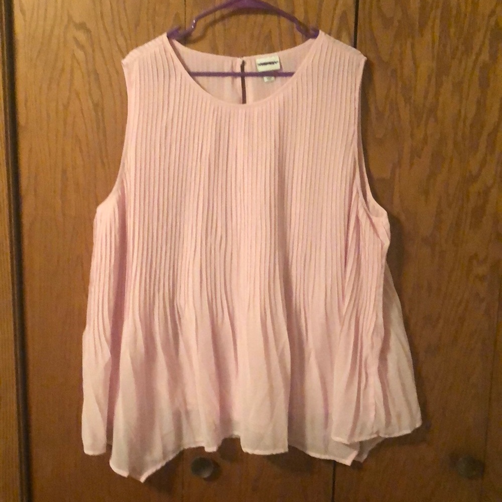 Pink Sleeveless Shirt